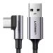 UGREEN Right Angle Fast Charging USB A to Type C Cable , 3M - Grey