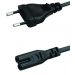 Keendex 2 Pin Power Cable, 1 Meter, Black - KX 3059
