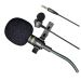 Jmary Lavalier Wired Microphone with Earphone, Black, MC-R5 - with Gift Bag