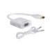 كابل محول فيديو وصوت HDMI ذكر الى VGA انثى - ابيض