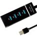موزع USB، 4 منافذ، 30 سم، اسود