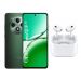 Oppo Reno 12 F, 256GB, 12GB RAM, Dual SIM, 5G - Olive Green- International Version, with Ridingtone AirPods Pro 2nd Generation Earbuds- White