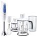 Braun MultiQuick 3 Hand Blender with attachments, 700 Watt, White/Blue - MQ3045 Aperitive