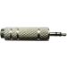 6.5mm to 3.5mm Convertor Audio Jack Adapter- Silver