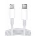 كابل شحن USB-C الي لايتنينج، 1 متر، ابيض - A1703