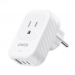 شاحن انكر ، 15 وات، 2 منفذ تيار متردد و1 منفذ  USB و2 منفذ USB-C، ابيض- A92A2321