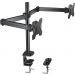 Huanuoav Dual Arm Holder for 13 to 27 Inch Monitors - Black
