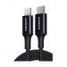 كابل شحن يو جرين USB-C الى لايتنينج، 3 امبير، 2.0 متر، اسود - 60752