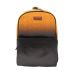 Gharibo Bags School Backpack With Lunch Bag and Pencil Case for Kids, Gradient color Pattern - Orange and Black