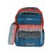Gharibo Bags School Backpack With Pencil Case For Boys, Stripes Pattern - Blue and Orange