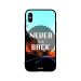 Never Look Back Printed Back Cover for Apple iPhone XS