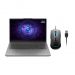 Lenovo LOQ 15IAX9E 83LK0061ED Essential Laptop, Intel Core i7-12650HX, 512GB SSD M.2 PCIe 4.0x4 NVMe, 16GB RAM, 15.6 Inch FHD IPS 144Hz, NVIDIA GeForce RTX 4050 6GB GDDR6, Windows 11 - Luna Grey with Lenovo LOQ M100 RGB Mouse