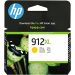 HP 912XLY Ink Cartridge, 300 pages, Yellow - 3YL83AE