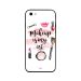 جراب ظهر بطبعة عبارة Makeup Is My Art لابل ايفون 5S