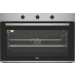 Beko Built-in Gas Oven, 96 Liters,  90cm, Silver and Black - BBWHT12104XS