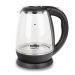 Fantom Electric Kettle, 1.8 Liters, 1800Watt,Pyrex, Black - KT4000