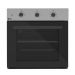 Purity Built-in Electric Oven with Grill, 60 Cm, 60 Liters, Stainless Steel and Black - KPT606EEX