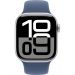 Apple Watch Series 10 42mm, Silver Case With Denim Strap