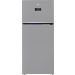Beko Freestanding Refrigerator, No Frost, 2 Doors, 590 Litres, Inverter Motor, Silver - B3RDNE590ZXB
