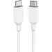 كابل شحن من USB فئة C إلى USB فئة C انكر باور لاين III، بطول 3 قدم، ابيض - AKA8852H21