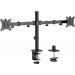 Dual Arm Holder for 32 Inch Monitors - Black