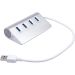 KNACRO 4 In 1 USB Hub - Silver