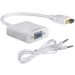 HDMI Input To VGA Adapter Male To Female 1080P Video Converter From HDMI To VGA Cord Cable Connector With Audio and Micro USB Powered for PC/Laptop/Monitor