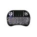 Mini Wireless Keyboard with Touchpad - Black