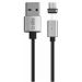 SBS Magnetic Micro USB Charging and Data Transfer Cable, 1 Meter - Black