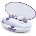 Joycare Manicure Pedicure Set with Attachments, White and Purple - JC-368