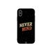 جراب ظهر بطبعة عبارة Never Mind لابل ايفون XS