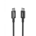 كابل USB-C  نايلون انكر  333 ، 6 قدم، اسود - A8757H11