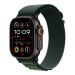 Apple Watch Ultra 2, 49mm, Black Titanium Case and Dark Green Alpine Small Strap - A2986