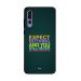 جراب ظهر زوت بطبعة عبارة Expect Nothing And You Will Never Be Disappointed لهواوي P20 برو