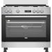 Beko bPRO 500 Gas Cooker, 5 Burners, Stainless Steel and Black-  GGR 15325 FX NS