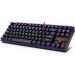 Redragon K552 KUMARA Mechanical Gaming Keyboard - (Brown Switches) Rainbow LED - Hotswappable Switches - English & Arabic Keys (Black)
