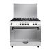 Fresh Hi Cast Gas Cooker, 5 Burners, Silver - 500017079