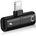 2-in-1 Lightning Splitter Adapter for iPhone X/Xs/7/8/7 plus/8 plus, Double lightning ports for dual Lightning Headphone Audio and Charge Adapter