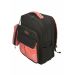 Gharibo Bags School Backpack With Pencil Case For Girls, Little Squares Pattern  - Black and Light Red