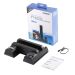 Dobe 4 In 1 Vertical Stand with Cooling Fan for PlayStation 4 - Black