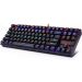 Redragon K552 Mechanical Gaming Keyboard Rainbow LED Backlit Wired with Anti-Dust Proof Switches for Windows PC (Black, 87 Keys Blue Switches)