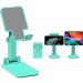 Cell Phone Stand, Adjustable Cell Phone Stand, TopACE Foldable Portable Desktop Stand, Phone Holder Stand for Desk Sturdy Aluminum Metal Stand for Phone/iPad/Kindle/Tablet/Switch (Green)
