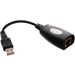 Usb Cat5/Cat5E/6 Rj45 Lan Extension Adapter Cable 150Ft - Black