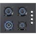 Star Max Pro Gas Built-in Hob, 60 CM, 4 Burners, Black - ‎LX40 TAHDF