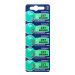 Sony  377 Coin Battery, 1.55Volts, 5 Pieces, Silver - SR626SW