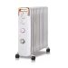 Oil Radiator Heater with Fan and Timer, 2600Watt, 11 Picks - White and Gold