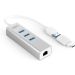 موزع USB-A وي مي 4 في 1، بمحول USB-C - رمادي