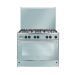 بوتجاز غاز يونيون اير ماكس، 5 شعلة، فضي - C69SS-GC-447-IFSO-2W-M14-AL