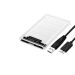 Coolead External Hard Drive Enclosure for HDD, SSD, 2.5 Inch - Transparent