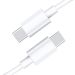 USB C Power Cable 3.3ft [1-Pack] USB C to USB C Fast Charging Cable,Type C Cable Fast Charging,Powerline USB C to USB C,White